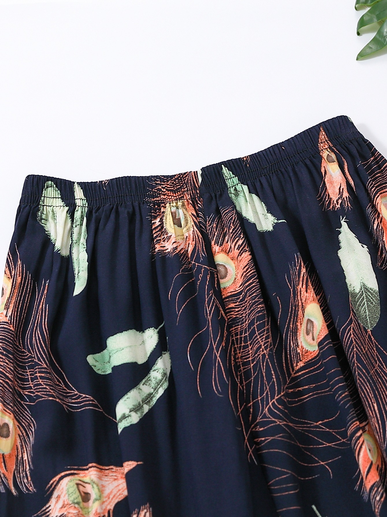 Kids Floral Print Casual Leg Pants