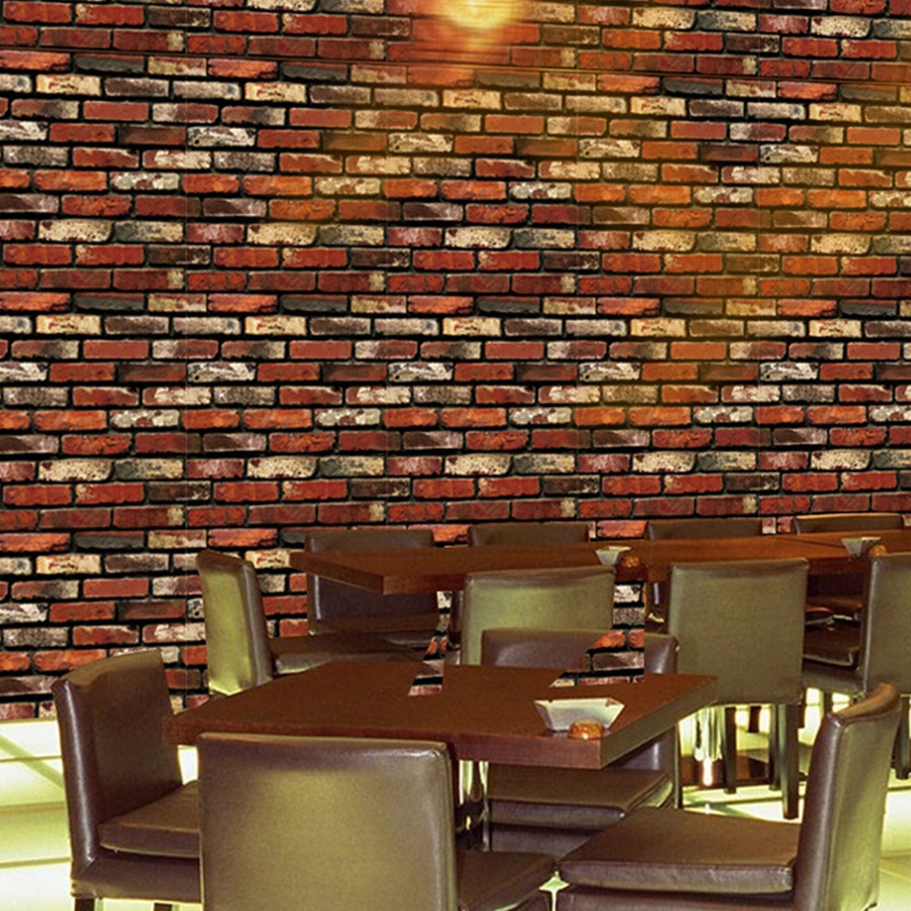 Buy Stone Brick Wallpaper 3D PVC Wall Stickers Paper Self Adhesive