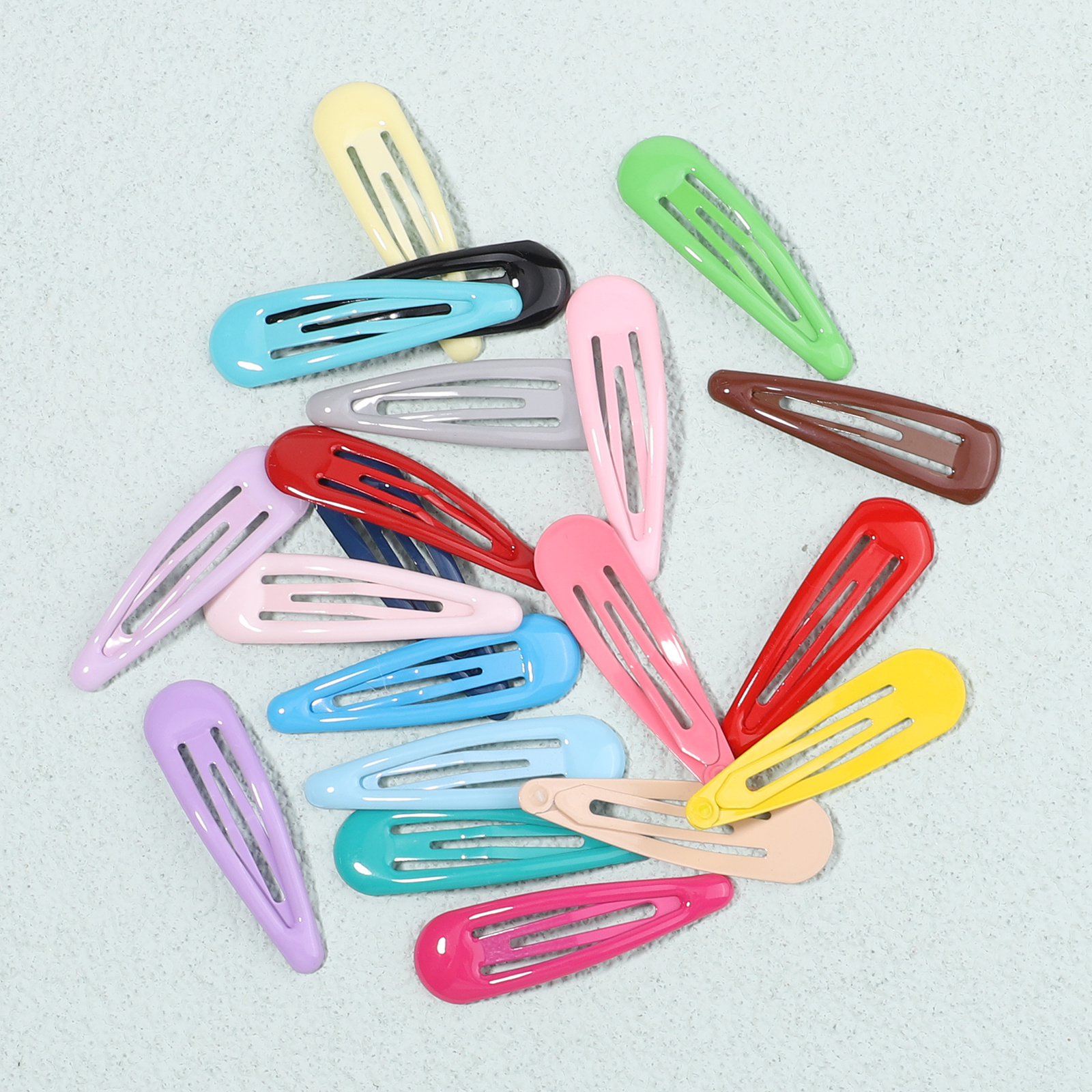 20pcs/pack Candy Color Children's Hair Clip,Iron,$1.29,free returns&free ship,Temu