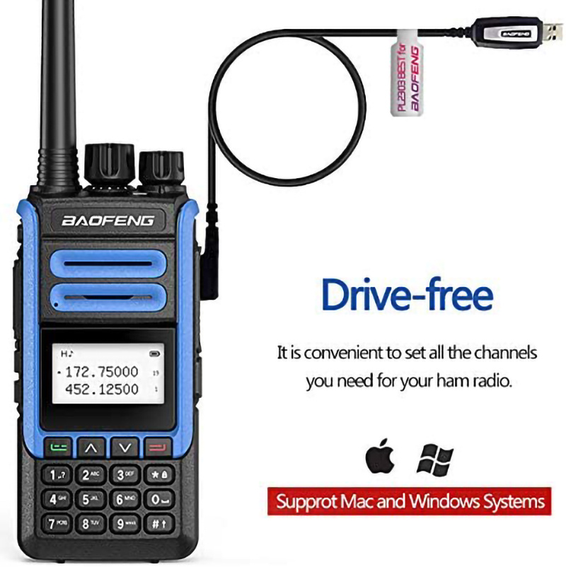 Baofeng Bf H7 Uhf Vhf Sport High Power Walkie Talkie With Programing Cable  Sports  Outdoors Temu Canada