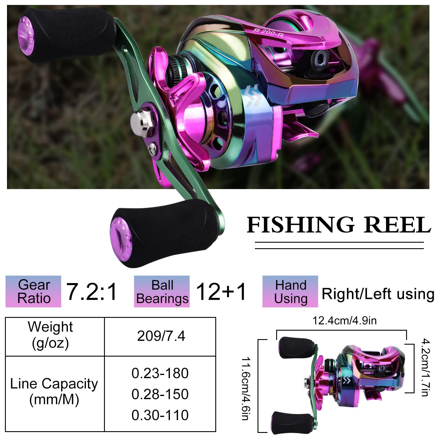 Sougayilang 12+1 Bb Travel Fishing Reel Left/right Hand - Temu