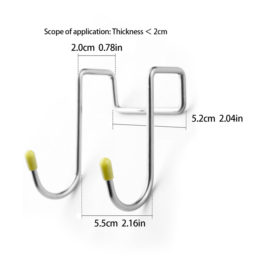 Double S Shape Storage Hook Purse Hook for Bathroom Kitchen Wall and Door  Organizer Accessories tainless Steel Bathroom Hook