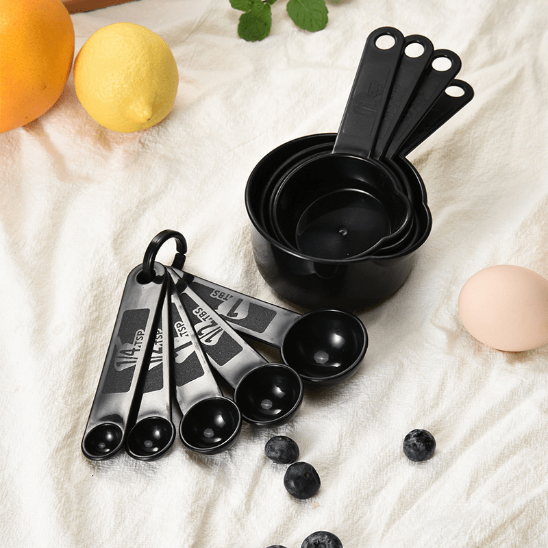 5/11pcs Measuring Cups And Spoons Set, Stackable Plastic Measuring Spoons  Cups, For Dry And Liquid Ingredient, Kitchen Supplies