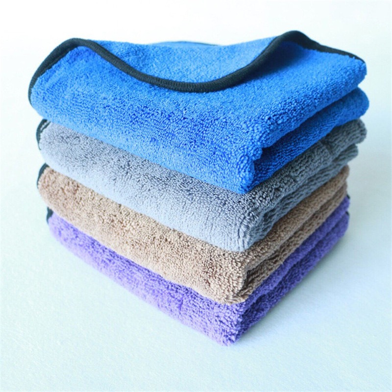 Car wash towel thickened absorbent coral fleece car towel