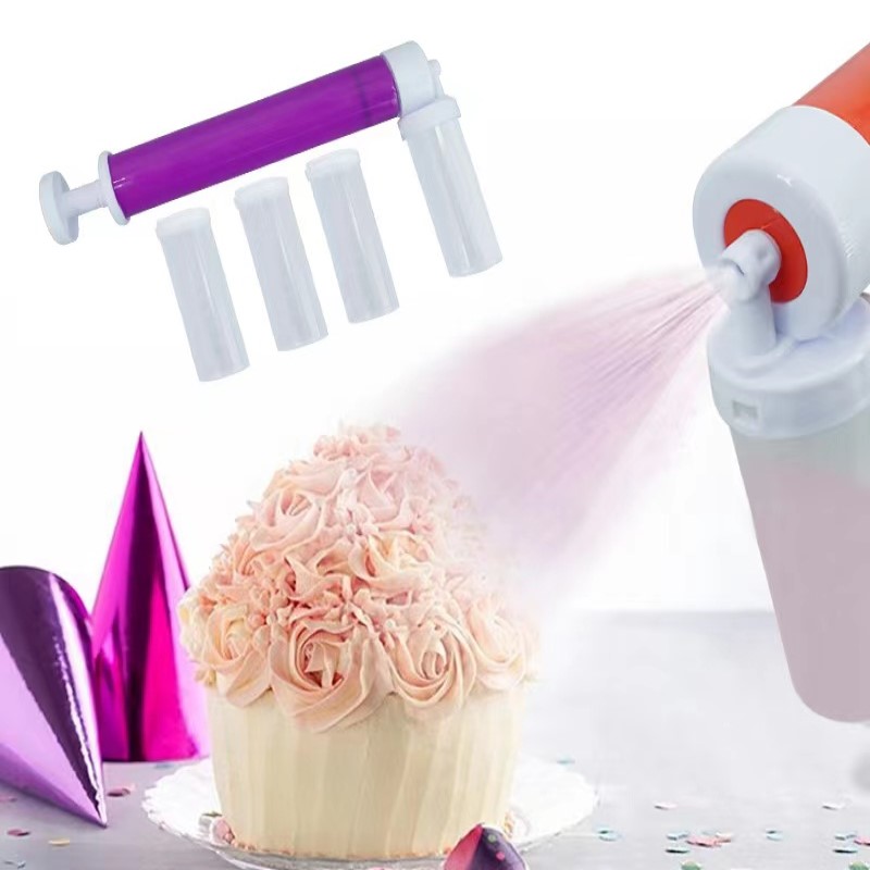 Diy Cake Airbrush Pump With Tubes Easy To Use Manual - Temu
