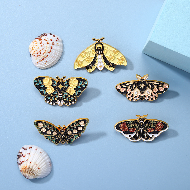 Monarch Butterfly Enamel Pin Lapel Badge — Wildship Studio