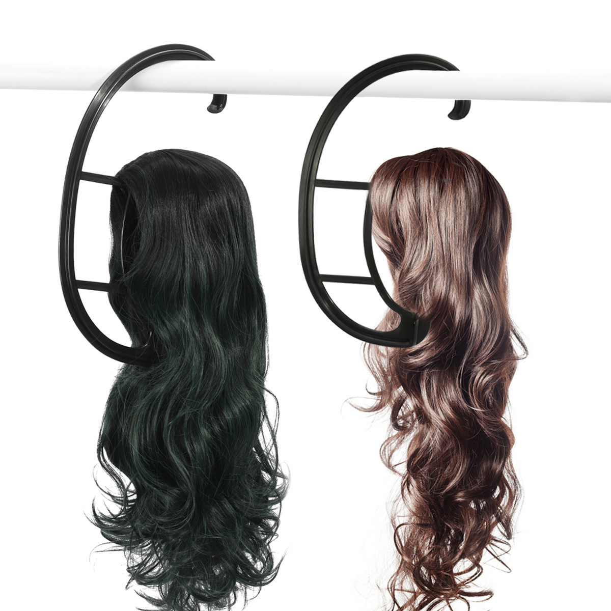 2pcs Wig Stand Folding Professional Wigs Hanger Wig Styling For