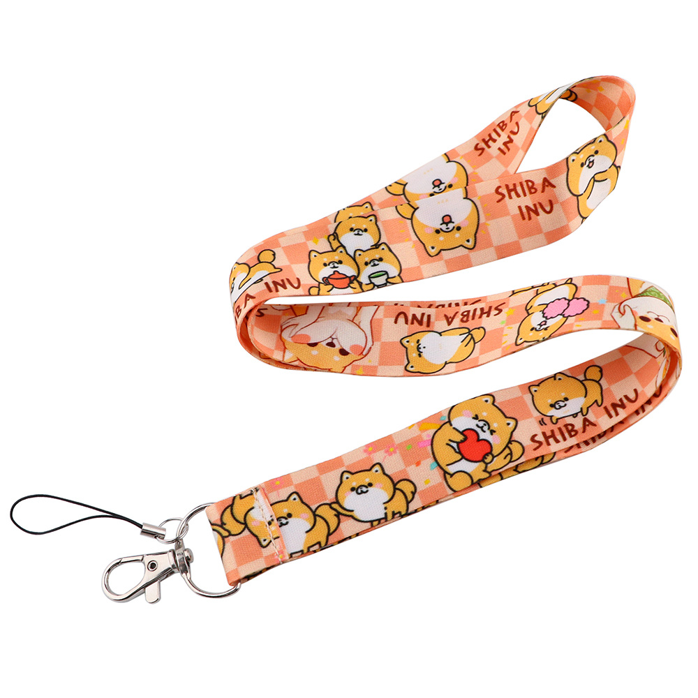 Fashionable Cat & Dog Print Neck Strap Lanyard With Keychain Wallet & Id  Card Holder - Temu