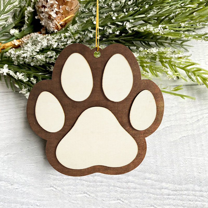 Dog Paw Print Wooden Decoration Dog Room Decor Paw Prints - Temu