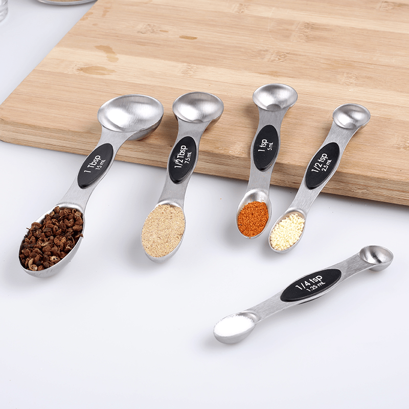 5pcs/Set Stainless Steel Coffee Measuring Spoons Small Measuring Spoon  Multiple Size Tea Seasoning Measuring Spoon