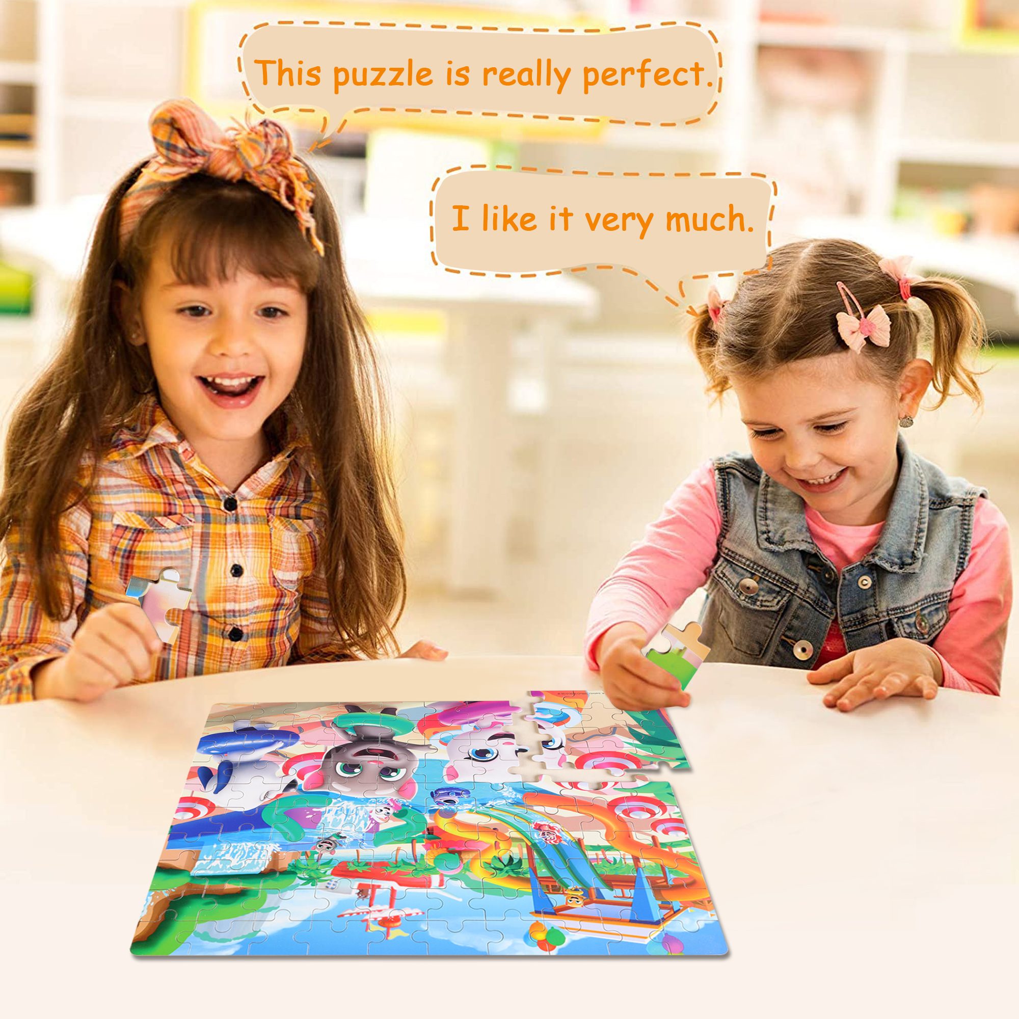 100pcs Puzzles In Water Park Jigsaw Puzzles For Ages 3 5 Temu