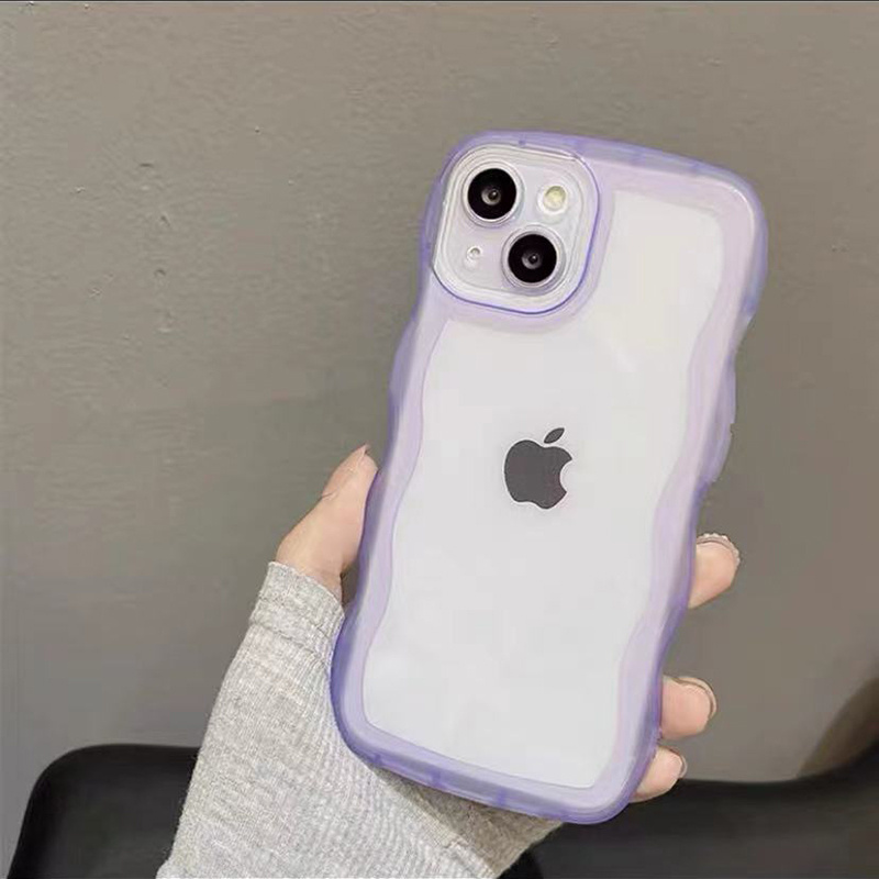 For Iphone 11/12/13/14promax/7/8/xs Purple Edge Iphone Case - Temu Israel