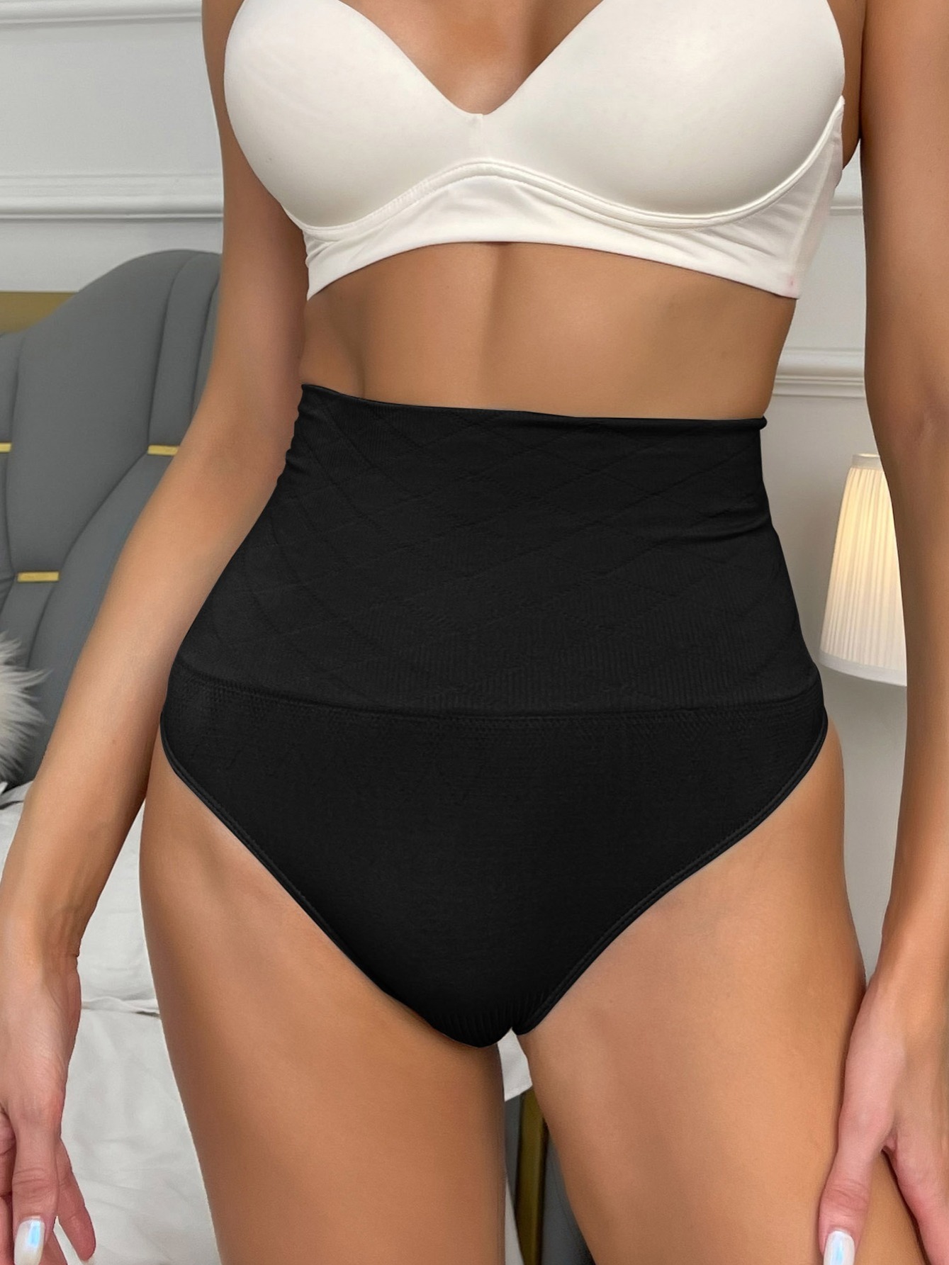 YAMOM Thong Shapewear Tummy Control for Women Thong Body Shaper Panty  Seamless Slimming Underwear Nude at  Women's Clothing store