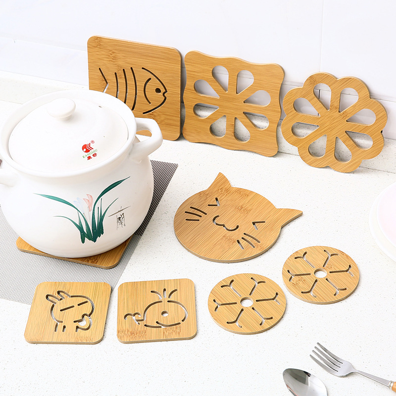 Creative Teapot Mat Teacup Mat Bamboo Mat Insulation Tea Mat