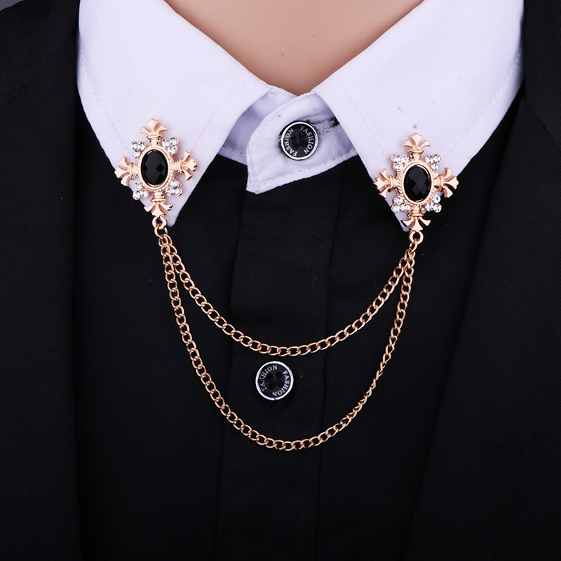 

Men's Statement Corsage Shirt Collar Accessories Brooch, Ideal Choice For Gifts