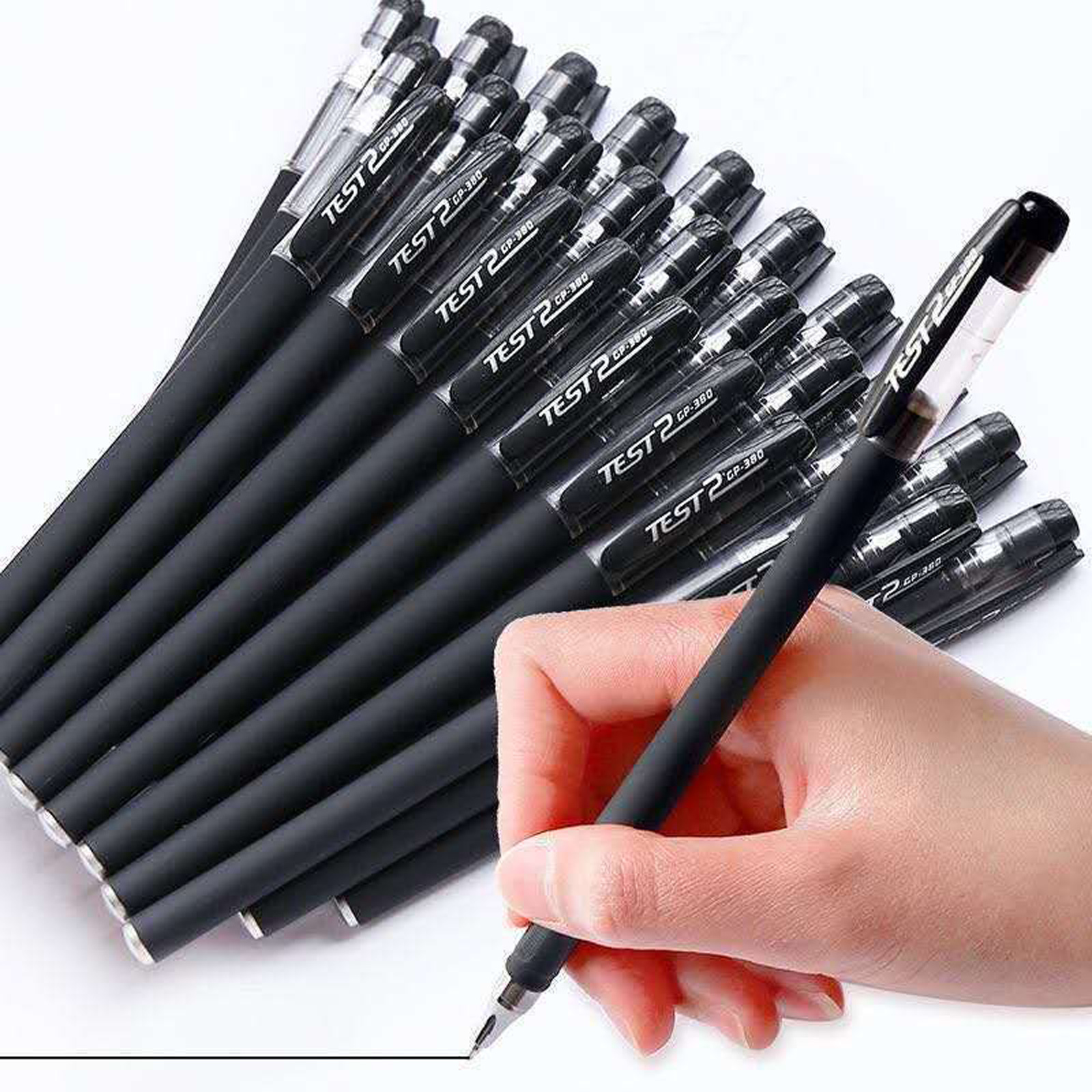 10pcs Simple Black Ballpoint Pen | Office Supplies Discounts on Our Store