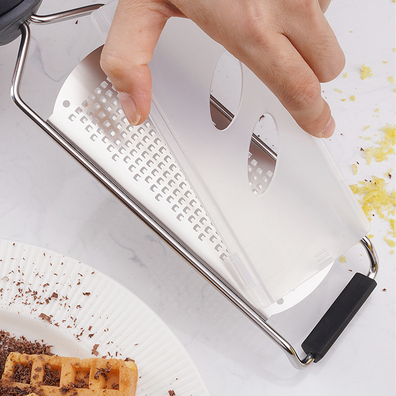 Cheese Grater, Vegetable Grater, Parmesan Cheese Grater, Fruit Grater,  Garlic Grater, Chocolate Grater For Fruits Vegetables, Ginger Grater,  Cheese Shredder, Stainless Steel Grate With Clean Brush, Kitchen Tools -  Temu