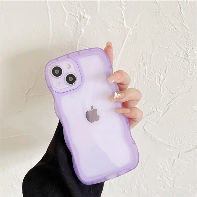 For Iphone 11/12/13/14promax/7/8/xs Purple Edge Iphone Case - Temu Israel