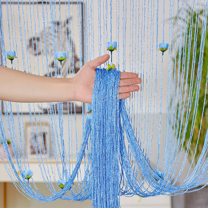 Curtain Window Door String for Tassels Beads Hanging Fringe Hippie Room  Divider Window Hallway Entrance Wall Closet Bedroom Privacy Decor (39×79