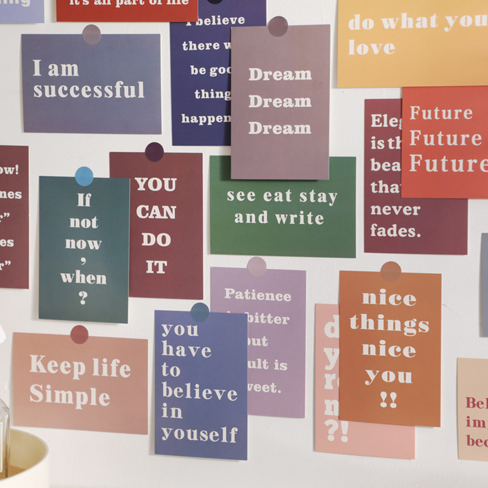 

30pcs Positive Affirmations Postcards - Inspire Your Home Decor!