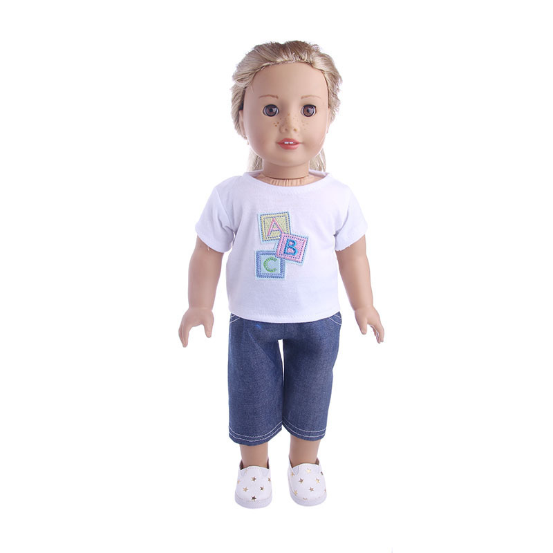 18-inch-45-72-girl-doll-clothes-girl-doll-letter-abc-t-shirt-jeans