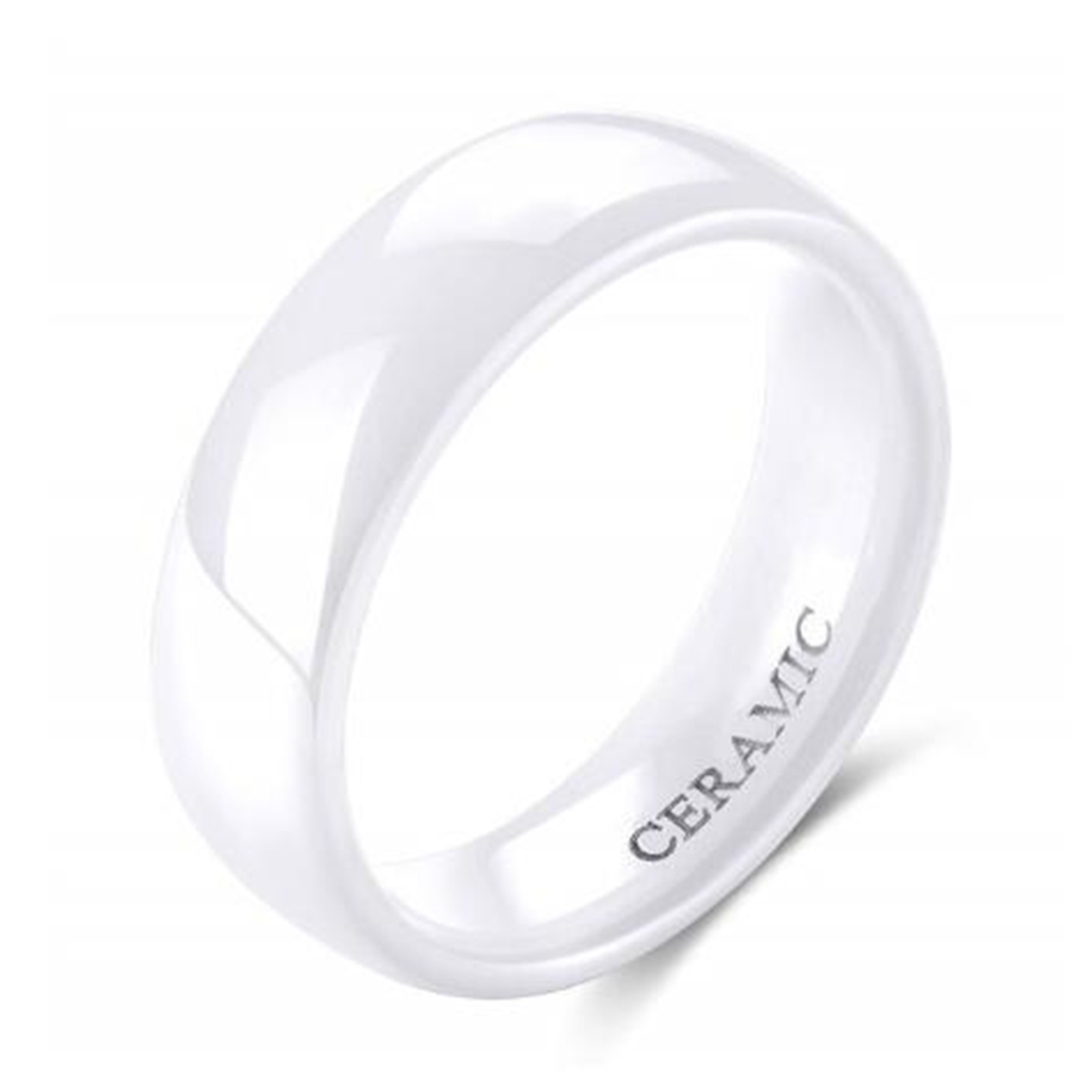 2 4 6mm Porcelain Ceramic Ring Couple Single Ring