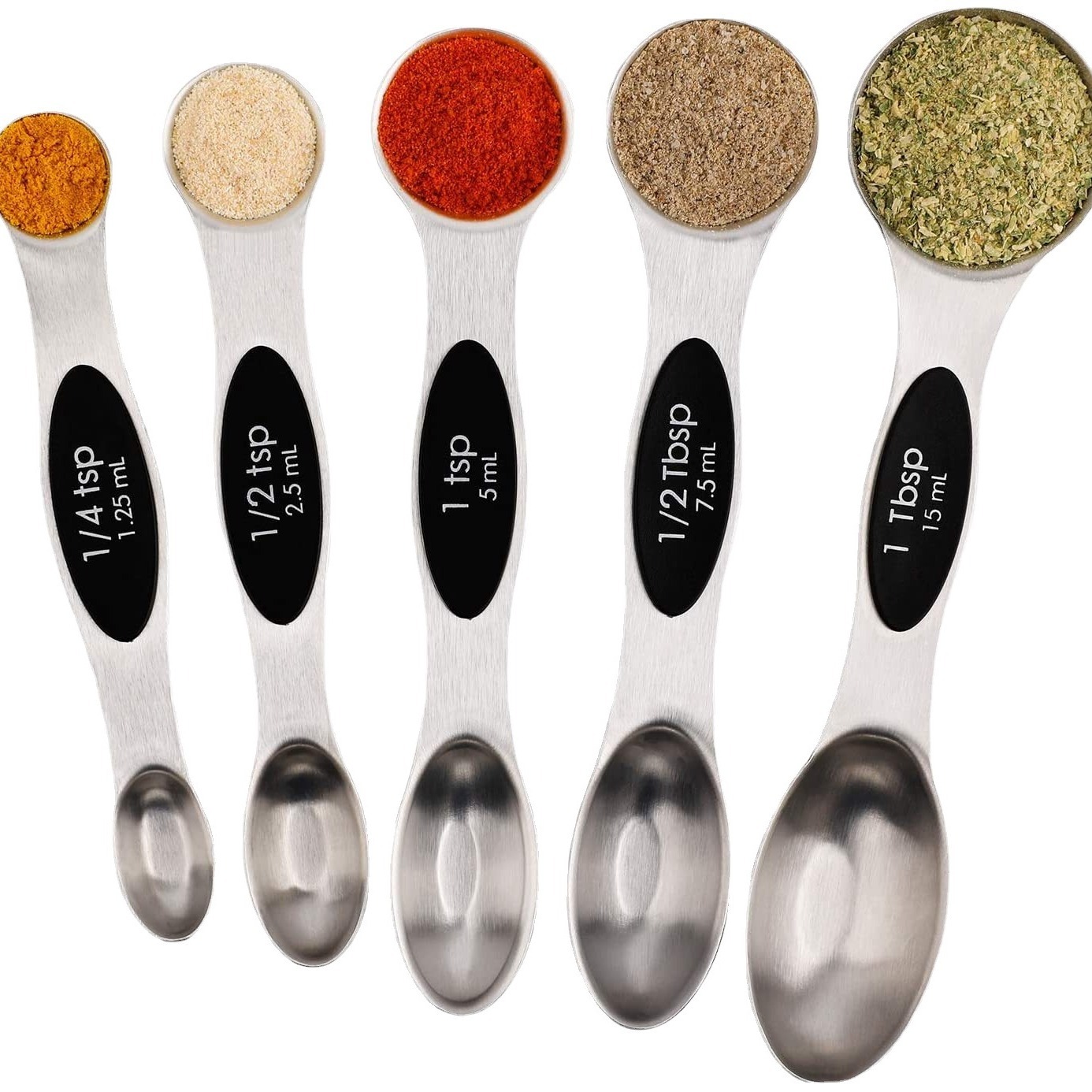 Stainless Steel Double ended Measuring Spoons Set Stackable - Temu