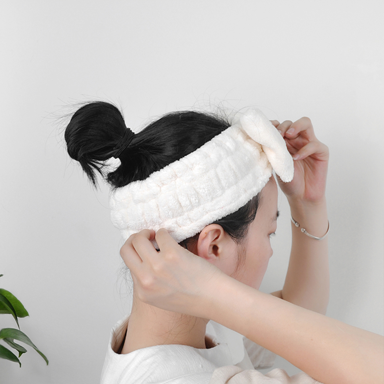 Microfiber Bowtie Headbands Facial Makeup Headband Wash Spa Yoga