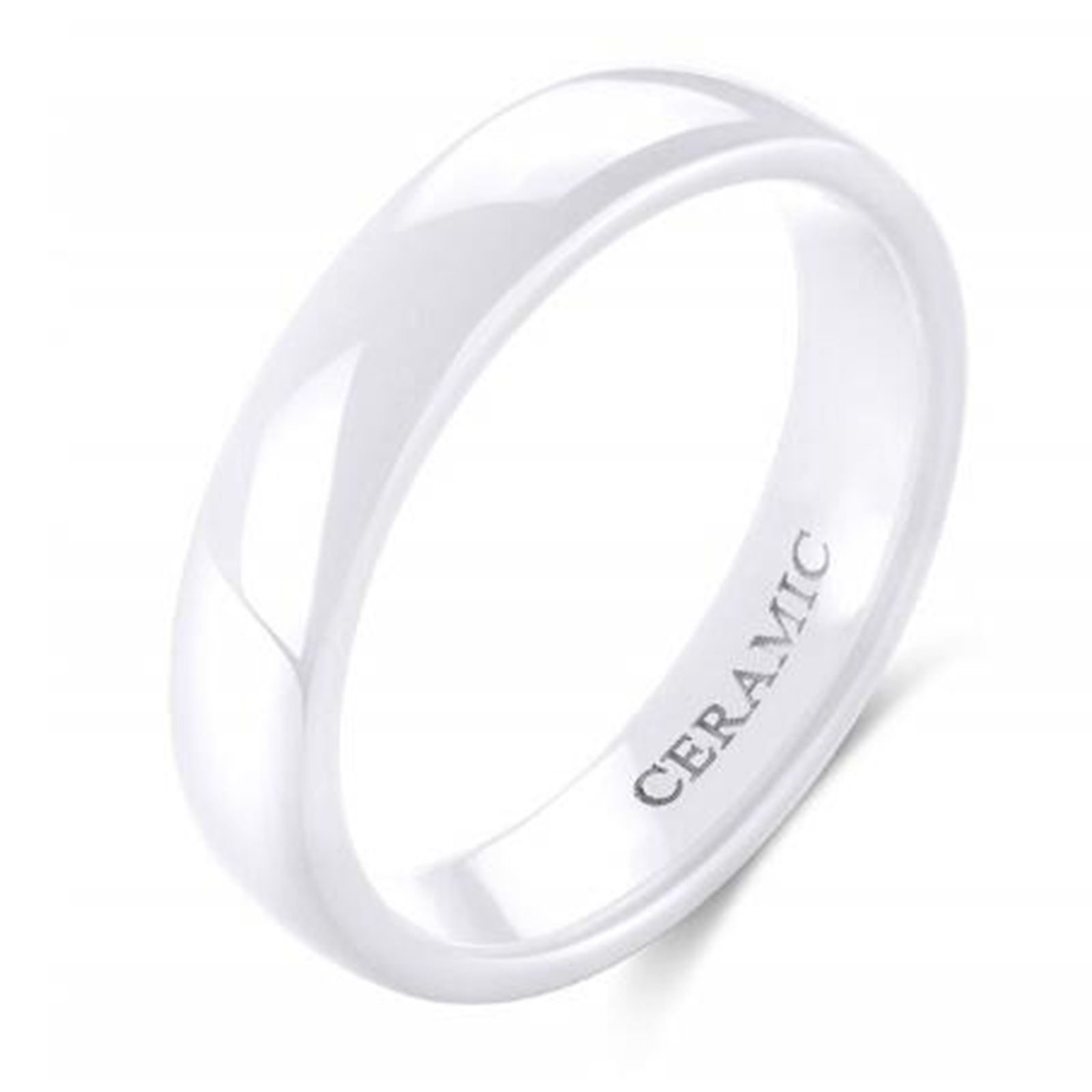 2 4 6mm Porcelain Ceramic Ring Couple Single Ring