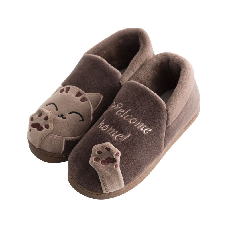 Men's Cat Design Warm Fuzzy Indoor Anime Slippers - Clothing, Shoes &  Jewelry - Temu