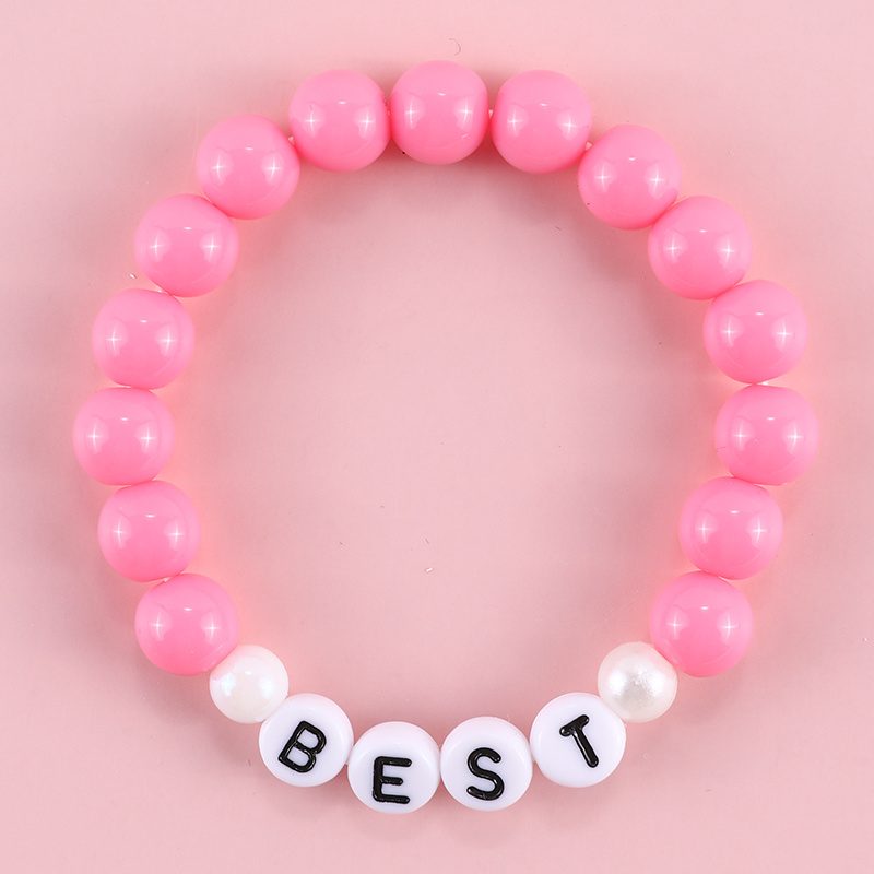 Cute Acrylic Heart Beads White Colorful Love Heart Pony Beads for DIY  Message Name Word Bracelet Necklace Jewelry Making B