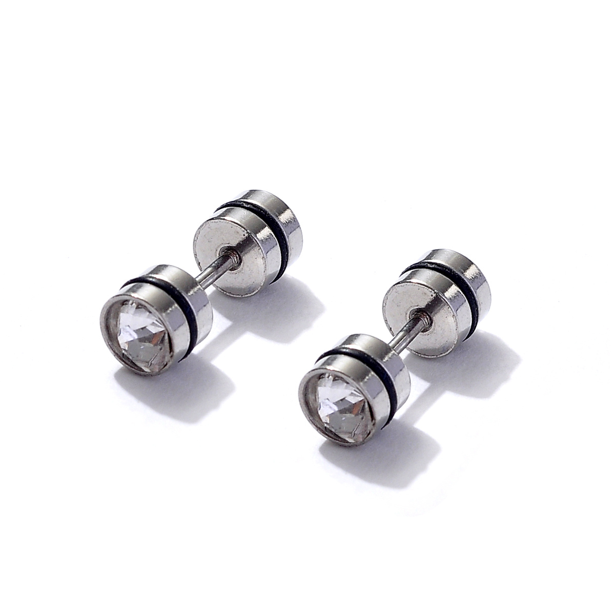 Stainless steel deals screw back earrings