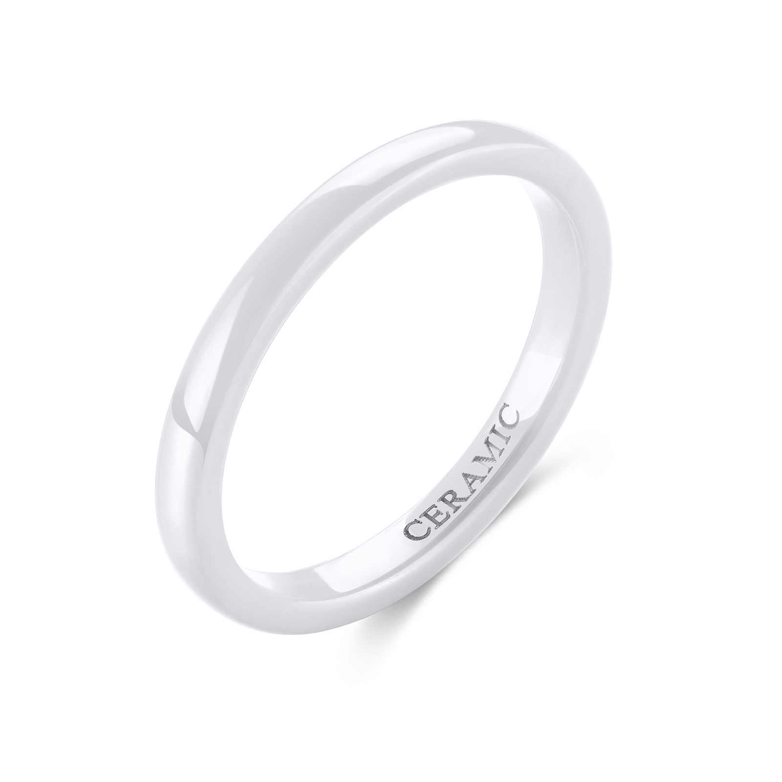 2 4 6mm Porcelain Ceramic Ring Couple Single Ring