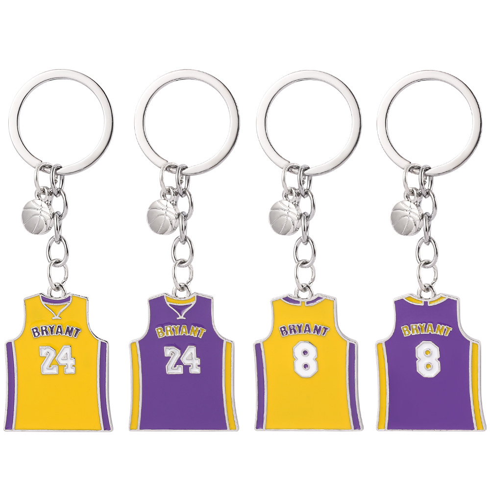 1pc Minimalism Fashion Jersey Keychain Basketball Jersey Keychain