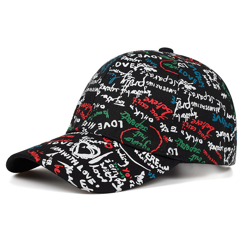 1pc Graffiti Black Woven Baseball Cap | 90 Days Buyer Protection | Temu