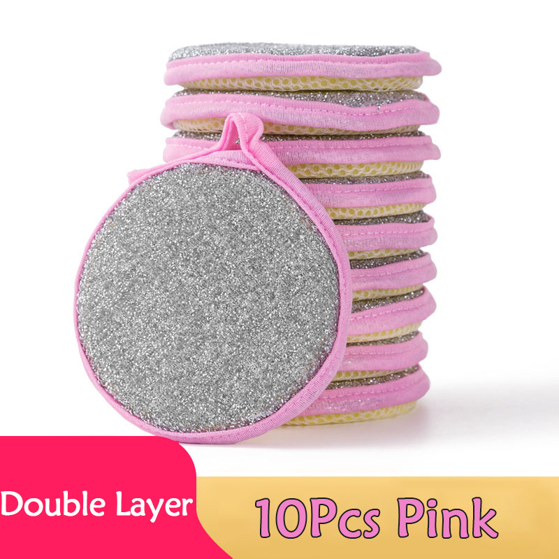 Department Store 10pcs Double Side Dishwashing Sponge Pan Cleaning Tools  Kitchen (5ps Pink), 10 Piece - Fry's Food Stores