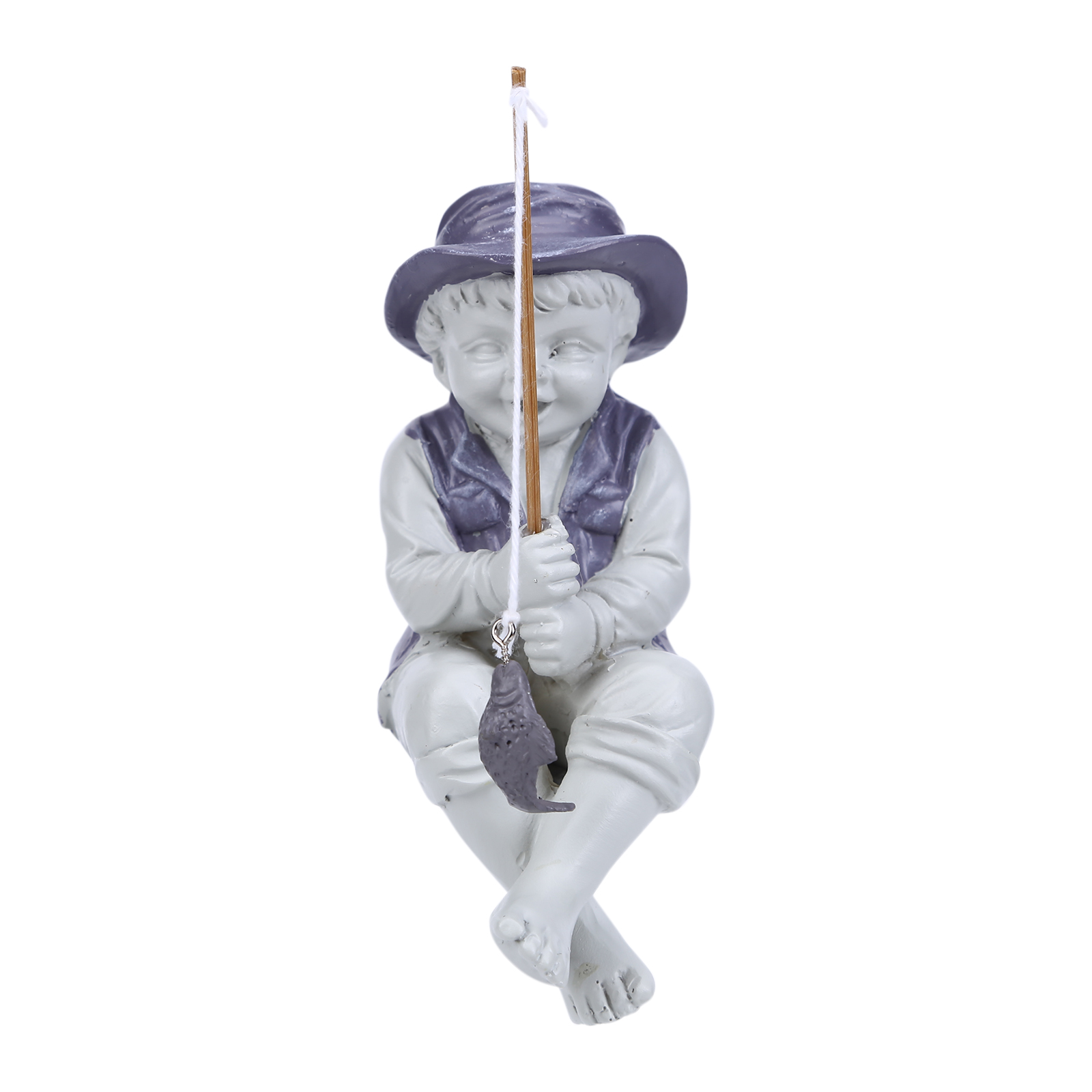 Resin Garden Statue Fisherman Fishing Boy Garden Sculpture Temu