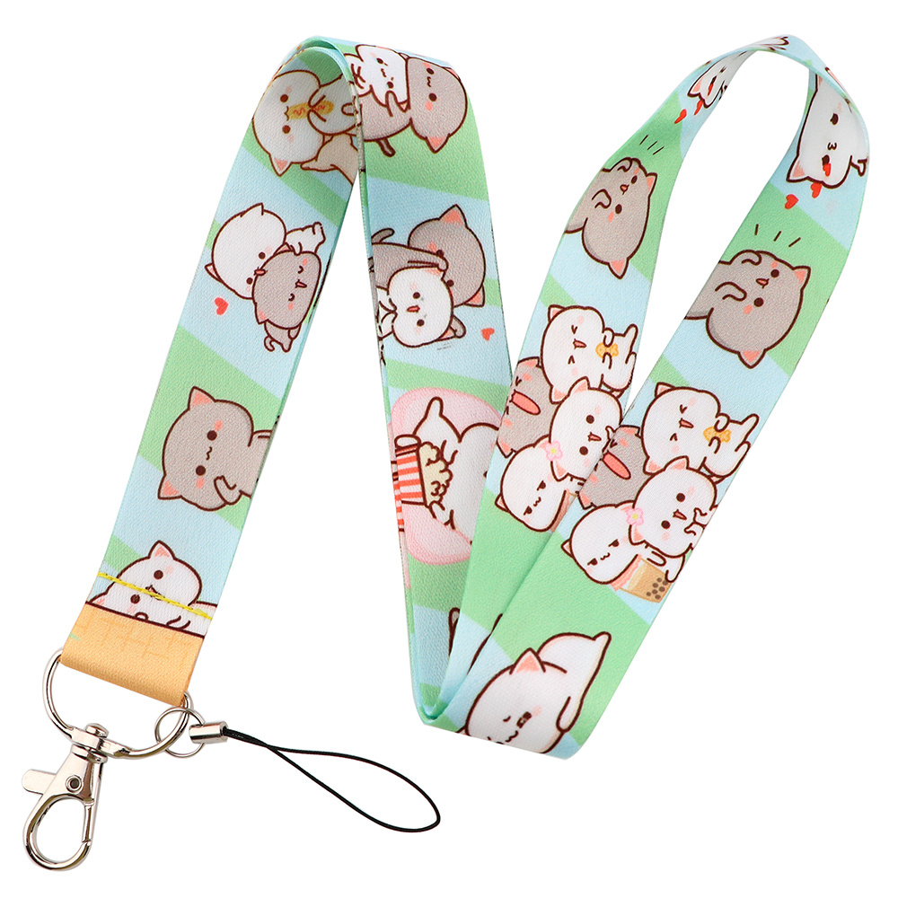 Fashionable Cat & Dog Print Neck Strap Lanyard With Keychain Wallet & Id  Card Holder - Temu