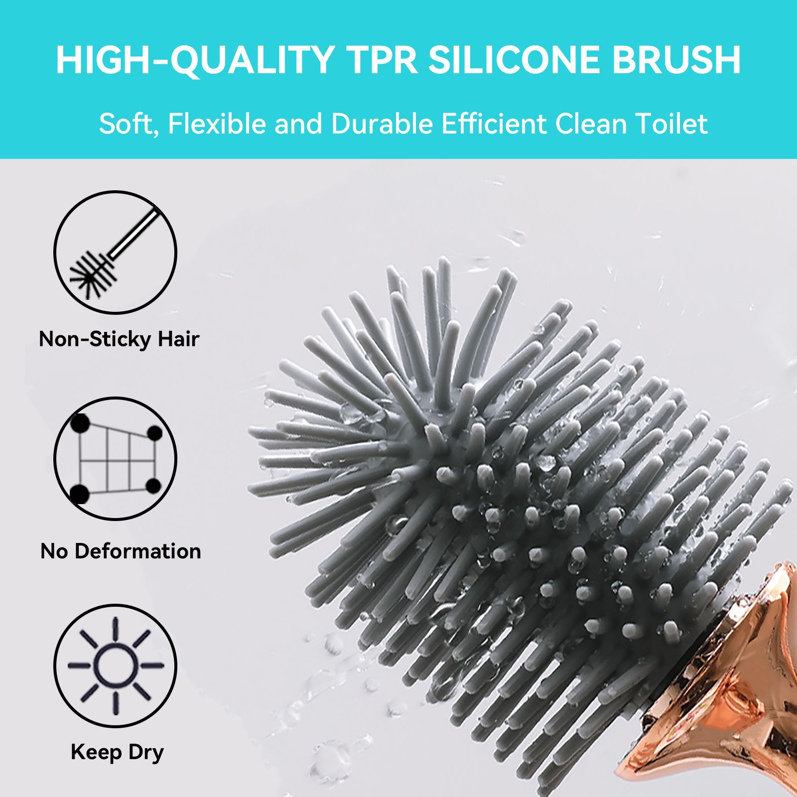 Wall-mounted Arc Toilet Brush, No Dead Angle Toilet Cleaning Brush,  Household Toilet Brush With Soft Hair, Bathroom Tools - Temu