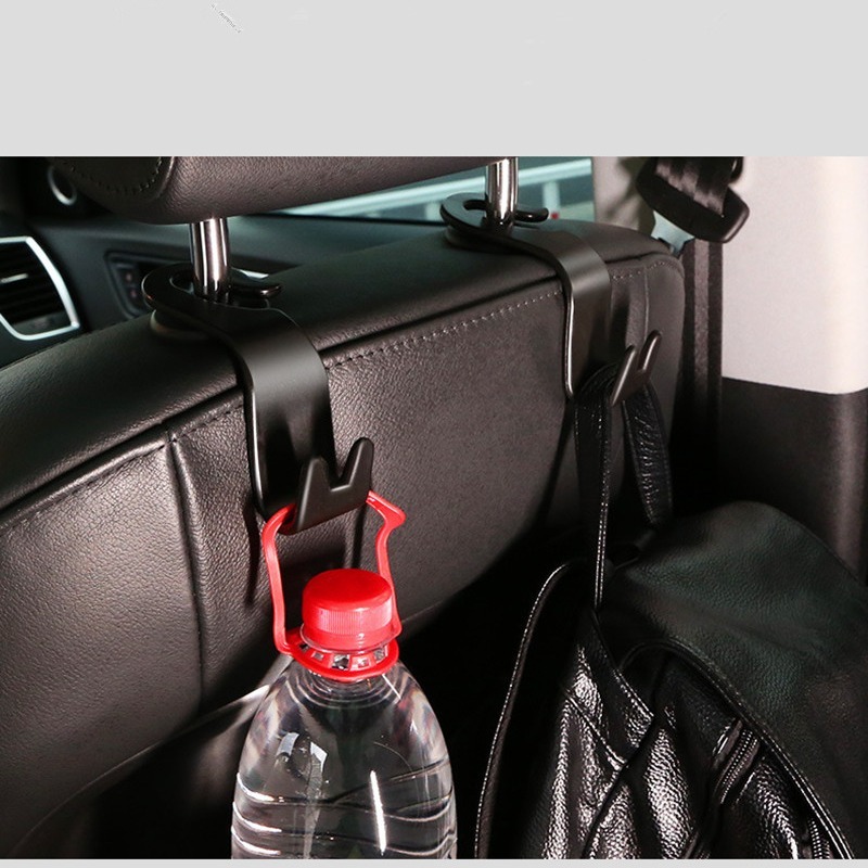 2Pcs Groceries Storage Headrest Hanger Plastic Car Back Seat Bag