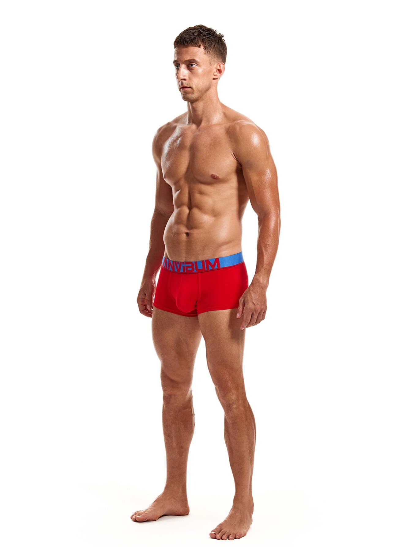 Mens Casual Solid Color Cotton Boxer Briefs Clothing Shoes - Temu