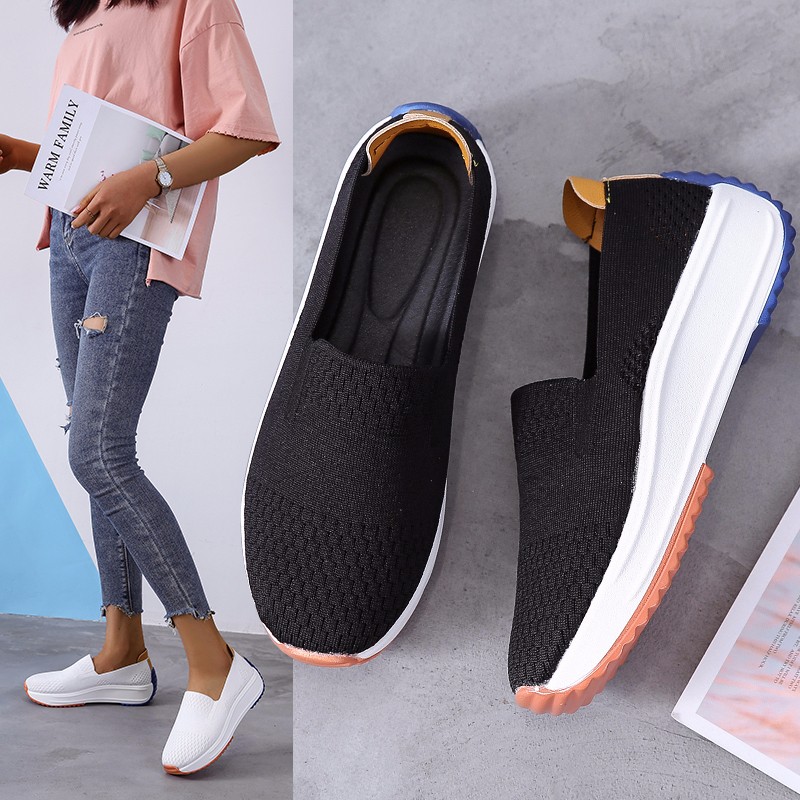 Womens Casual Sneakers Breathable Lightweight Platform Temu 3578