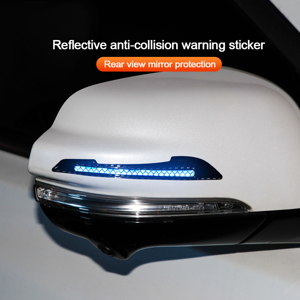 Reflective Strip Car Rearview Mirror Anti collision Warning - Temu