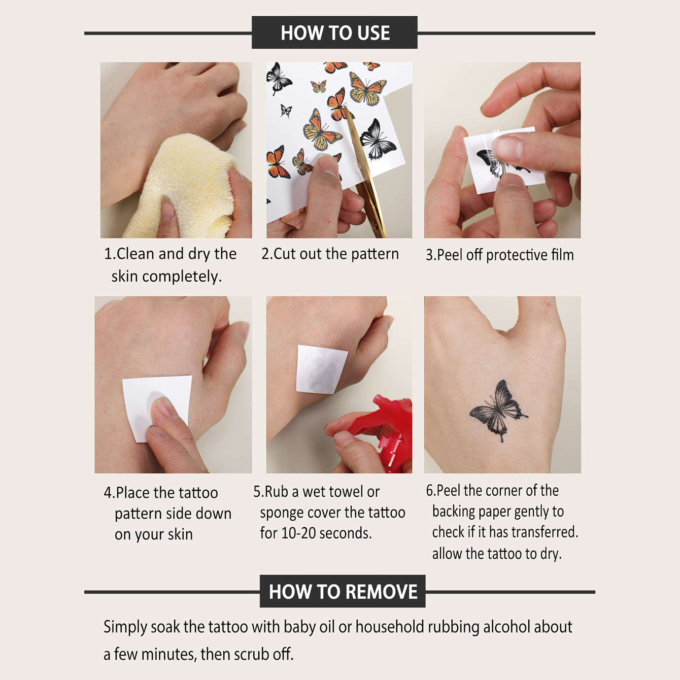 TRENDY TEMPORARY TATTOO TATTOO STICKER 