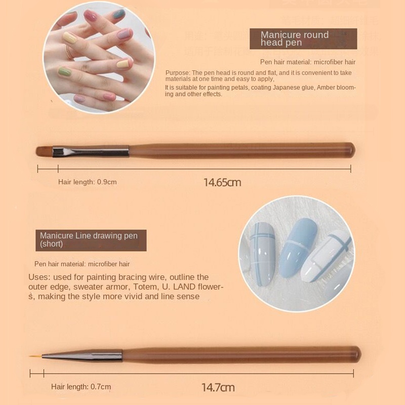 Drawing Pens Brown - Set of 3