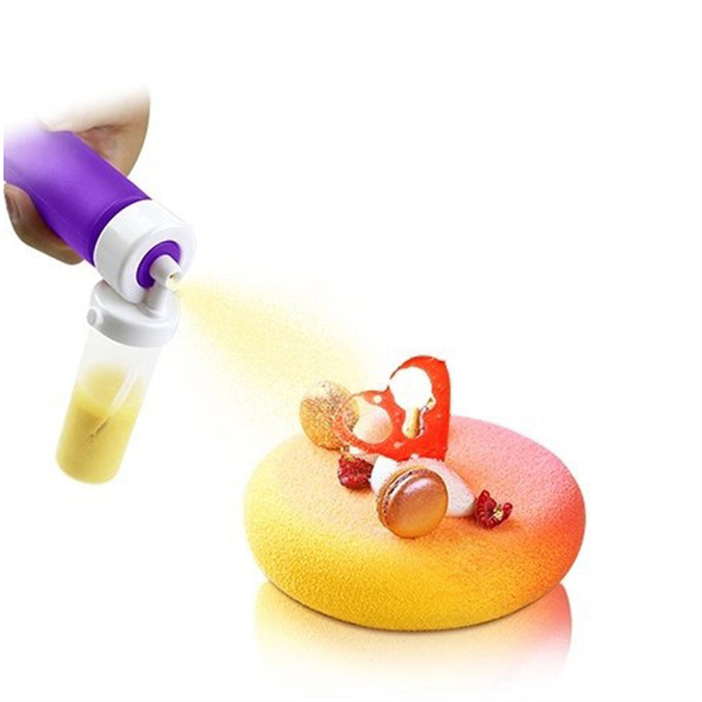  Newooh Manual Cake Airbrush,Pump Cake Coloring Duster Cake  Decorating Tools Icing Coloring Tool for Family Store: Home & Kitchen