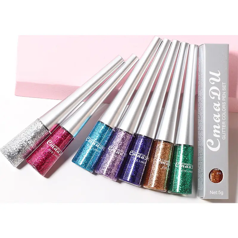 16 Colors Waterproof Glitter Metallic Liquid Eyeliner Pencil