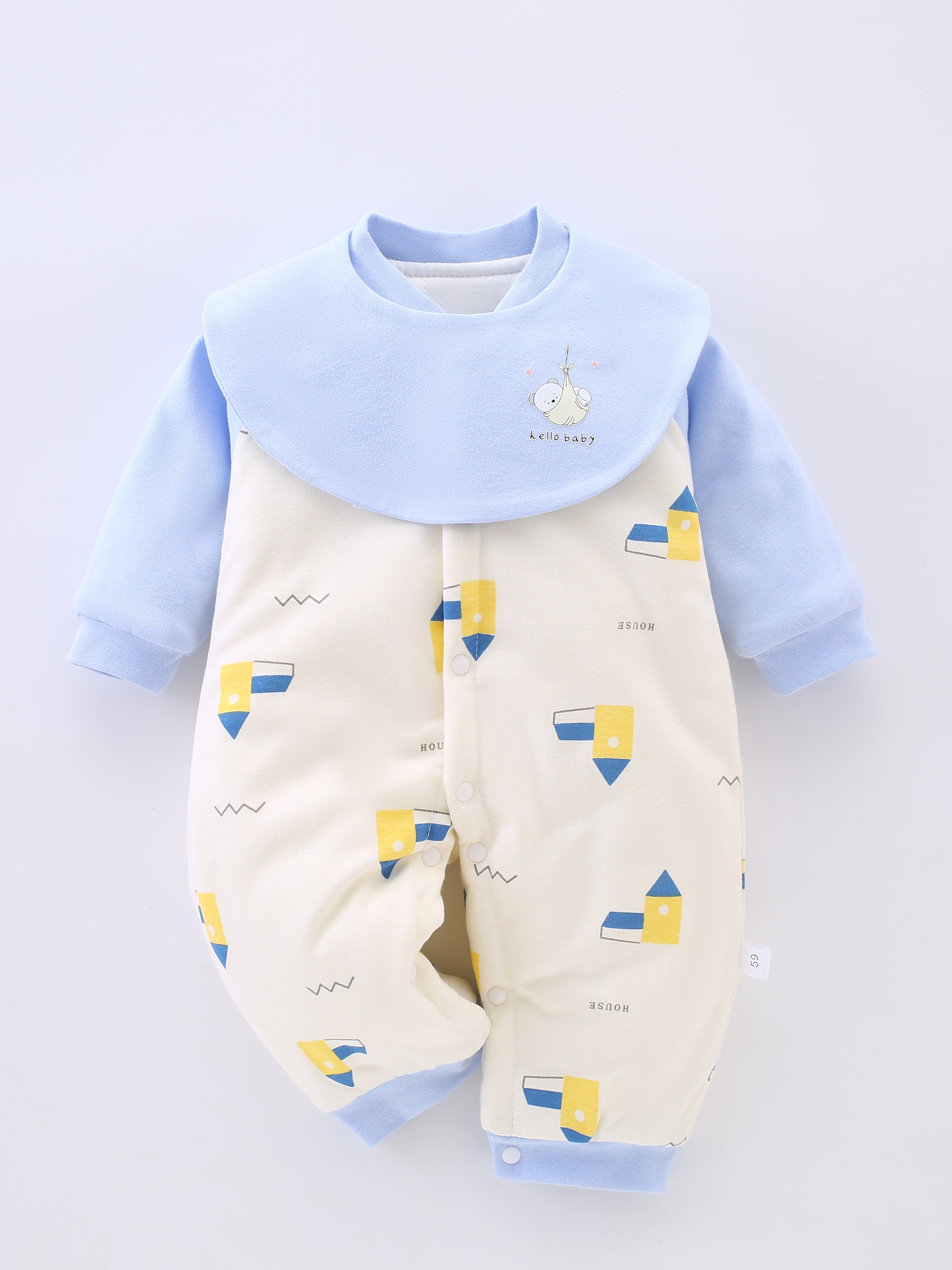 Set de ropa de recién nacido para bebé niño con estampado de zorro y manga  larga