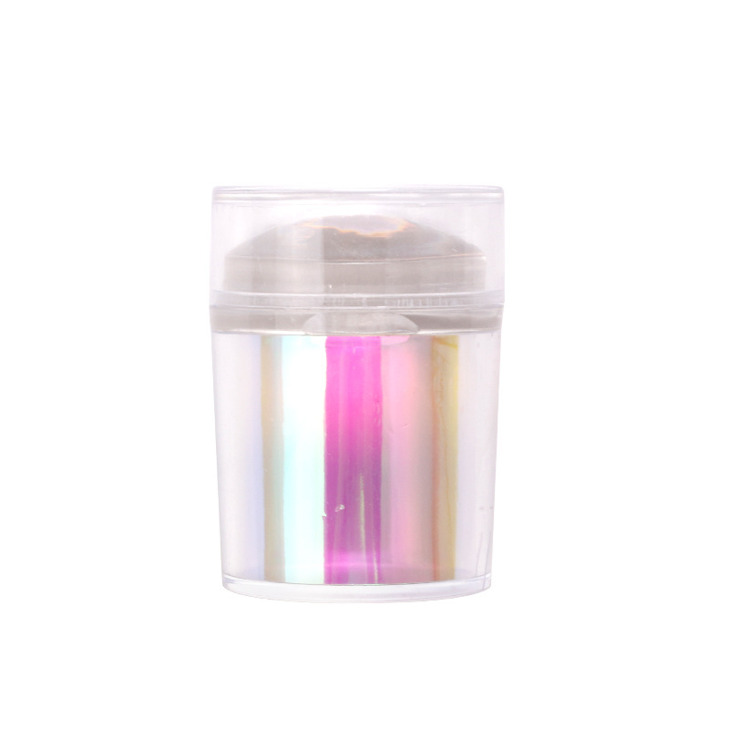 Y2K 3 Clear Jelly Nail Art Stamper Silicone Head Acrylic Handle Scraper