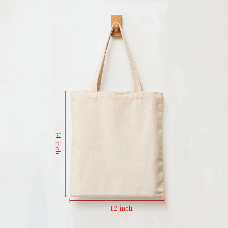 1 DOZEN -100% Cotton Reusable Grocery Blank Shopping Tote Totes Bag Bags 14  x 16
